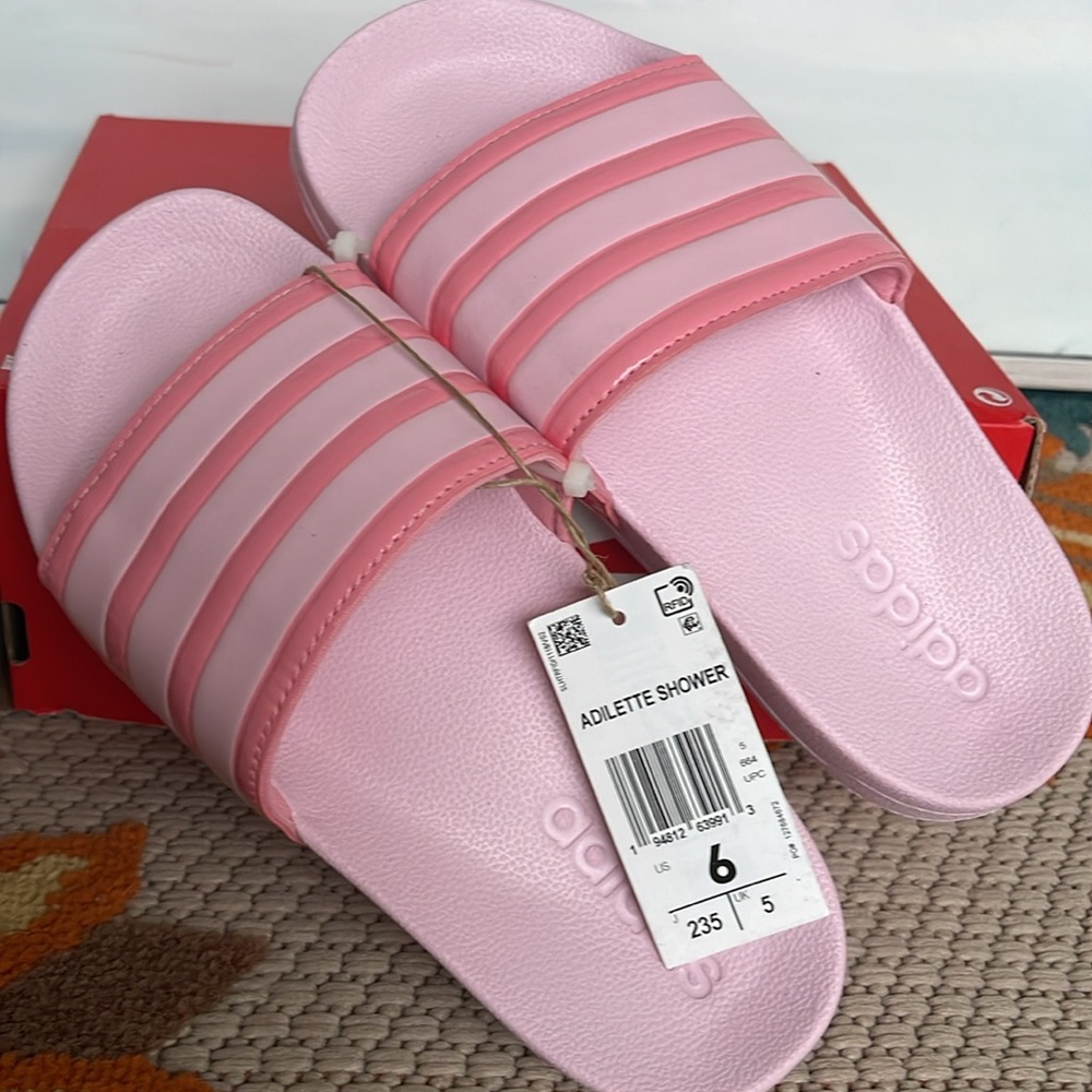 Adidas Flip Flops Women’s ADILETTE SHOWER Sandals - Flup-Flops - Picture 9 of 16